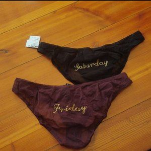 Wendy Glez Mesh Gold Emb. Pantie Friday/Saturday M